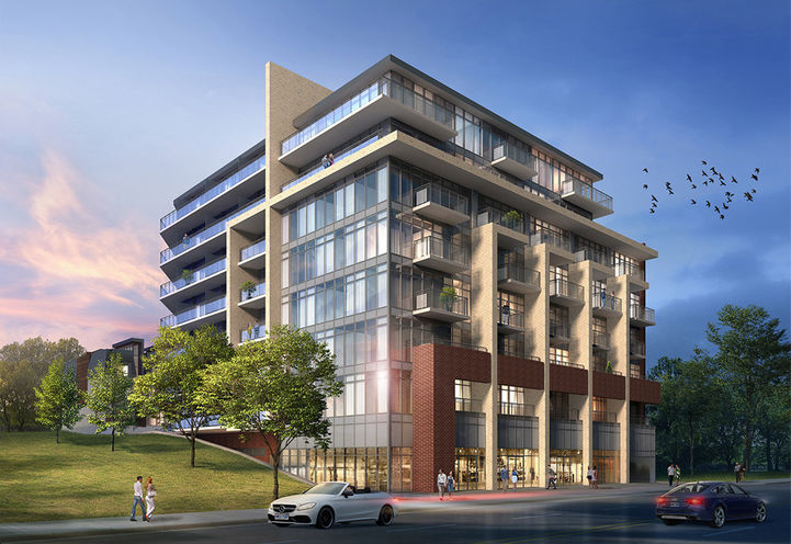 geostructural engineering graphic rendering of building at sunset